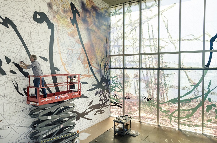 Matthew Ritchie, art wall